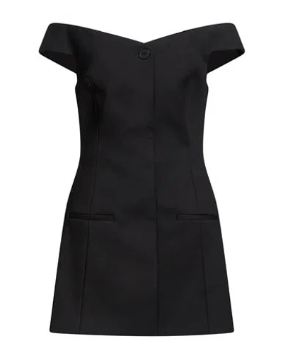 Sir . Woman Mini Dress Black Size 1 Polyamide, Cotton, Elastane