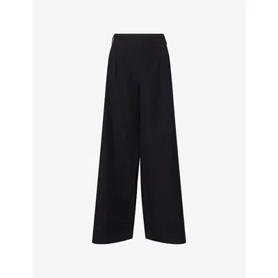 Sir Womens  Beatrice Pintuck Cotton Trousers In Black