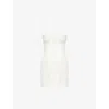 Sir Womens Ivory Alessandra Embroidered Linen Mini Dress