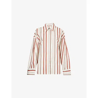 Sir Womens Alva Stripe Cotton Shirt Laila Stripe In Multi