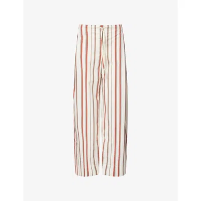 Sir Womens Alva Wide-leg Stripe Cotton Trousers Laila Stripe In Multi