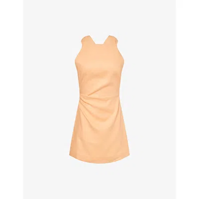 Sir Womens  Thora Twist-back Cotton Mini Dress In Orange