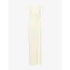 Sir Womens Cream Piero Layered Silk Midi Dress In White