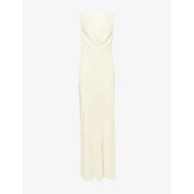 Sir Womens Cream Piero Layered Silk Midi Dress In White