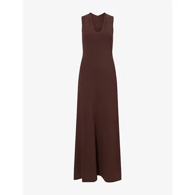 Sir Womens  Apolline Sleeveless Knit Maxi Dress In Brown