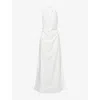 Sir Womens Ivory Martina Cotton-poplin Maxi Dress Xs In White