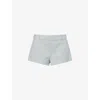 Sir Womens Storm High-rise Regular-fit Stretch-wool Blend Short In Gray