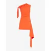 Sir Dahlia Mini Dress In Tangerine