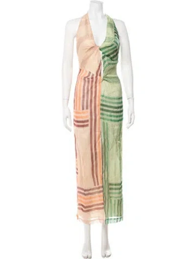 Pre-owned Sir Wool Long Dress In Multicolor