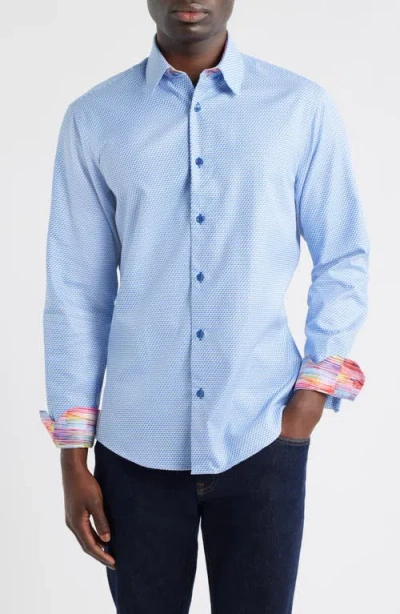 Siragusa Sinai Collection Luxe Cotton Dress Shirt In Multi