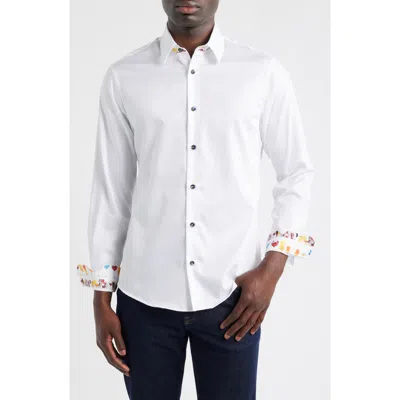 Siragusa Sinai Collection Luxe Cotton Dress Shirt In Multi