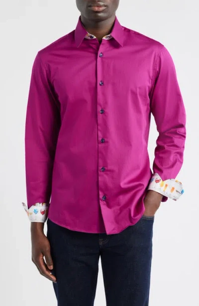 Siragusa Sinai Collection Luxe Cotton Dress Shirt In Pink
