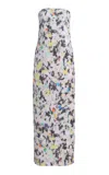 Sirapop Christine Printed Sequin Dress In Gray