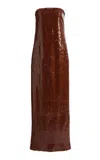 Sirapop Christine Sequin Dress In Brown