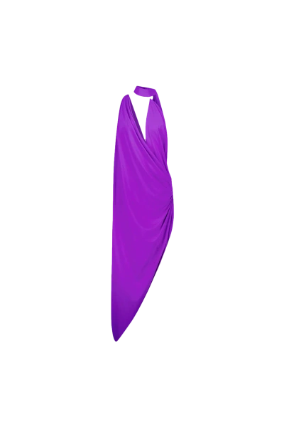 Sirapop Draped Dress In Purple