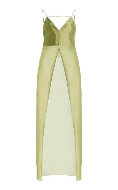 Sirapop Exclusive Karina Organza Top In Green