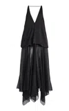 Sirapop Exclusive Kimberly Satin Organza Dress In Black