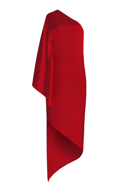 Sirapop Exclusive Vivian Satin Maxi Dress In Red