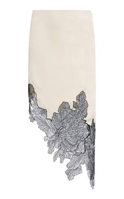 Sirapop Winnie Satin Skirt In White
