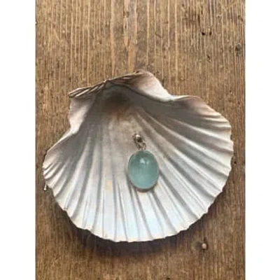 Siren Silver Aquamarine Pendant In Metallic