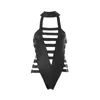 Siren Swimwear Women's Black Siren Leather Neoprene James Bond Wetsuit Swimsuit Couture In Black