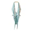 Siren Swimwear Women's Blue / Gold Siren Katarina Reversible Halter Blue Snake One Piece In Blue/gold