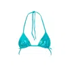 Siren Swimwear Women's Blue Siren Ibiza Reversible Turquoise Top In Blue
