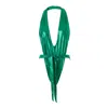 Siren Swimwear Women's Green Siren Katarina Halter Emerald Swimsuit In Green