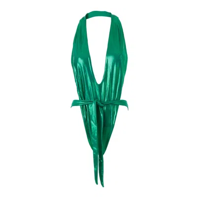 Siren Swimwear Women's Green Siren Katarina Halter Emerald Swimsuit