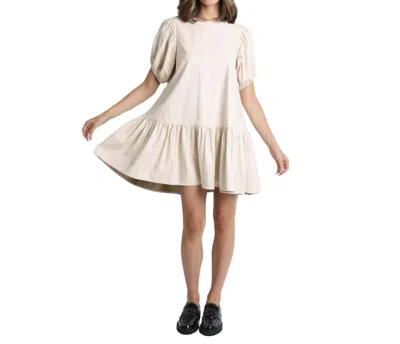 Sirena Amelia Mini Dress In Beige