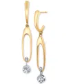 Sirena Diamond Drop Earrings (1/2 Ct. T.w.) In 14k Yellow & White Gold In Two-tone Gold