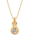 Sirena Diamond Knot 18" Pendant Necklace (1/4 Ct. T.w.) In 14k Gold In Yellow Gold