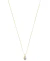 Sirena Diamond Solitaire Two-tone 18" Pendant Necklace (1/4 Ct. T.w.) In 14k Two-tone Gold In Two Tone