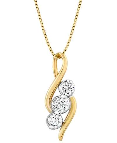 Sirena Diamond Treble Clef 18" Pendant Necklace (1/2 Ct. T.w.) In 14k White Or Yellow Gold