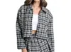 Sirena Emory Tweed Jacket In Black/white In Multi