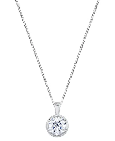 Sirena Lab Grown Diamond Energy Pendant Necklace (1 Ct. T.w.) In 14k Yellow Gold (also In 14 White Gold) In Metallic