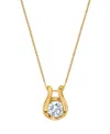 Sirena Lab Grown Diamond Horseshoe Pendant Necklace (1 Ct. T.w.) In 14k Yellow Gold (also In 14k White Gold In Gold