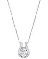Sirena Lab Grown Diamond Horseshoe Pendant Necklace (2 Ct. T.w.) In 14k Yellow Gold (also In 14k White Gold In Metallic