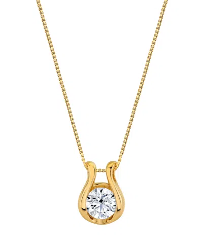 Sirena Lab Grown Diamond Horseshoe Pendant Necklace (2 Ct. T.w.) In 14k Yellow Gold (also In 14k White Gold