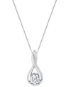 Sirena Lab Grown Diamond Pendant Necklace (1-1/2 Ct. T.w.) In 14k White Gold (also In 14k Yellow Gold) In Metallic