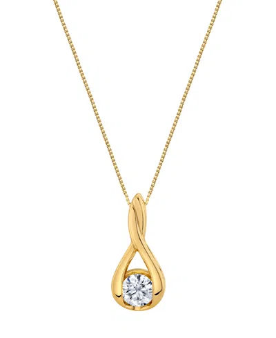 Sirena Lab Grown Diamond Knot Pendant Necklace (2 Ct. T.w.) In 14k White Gold (also In 14k Yellow Gold)