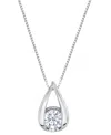 Sirena Lab Grown Diamond Pear Shape Pendant Necklace (1-1/2 Ct. T.w.) In 14k Yellow Gold (also In 14k White In Metallic