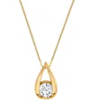 Sirena Lab Grown Diamond Pear Shape Pendant Necklace (2 Ct. T.w.) In 14k Yellow Gold (also In 14k White Gol In Gold