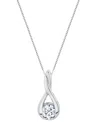 Sirena Lab Grown Diamond Pendant Necklace (1-1/2 Ct. T.w.) In 14k White Gold (also In 14k Yellow Gold) In Metallic