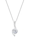 Sirena Lab Grown Diamond Signature Pendant Necklace (1-1/2 Ct. T.w.) In 14k White Gold (also In 14k Yellow  In Metallic