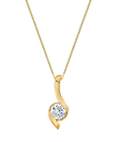 Sirena Lab Grown Diamond Signature Pendant Necklace (1-1/2 Ct. T.w.) In 14k White Gold (also In 14k Yellow 