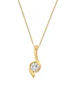 Sirena Lab Grown Diamond Signature Pendant Necklace (1 Ct. T.w.) In 14k White Gold (also In 14k Yellow Gold In Gold