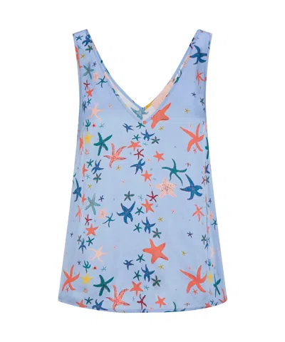 Sirens London Women's Aura Camisole Light Blue Starfish