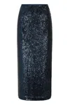 Sirens London Women's Black Madrid Skirt Navy Sequin In Black