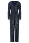 Sirens London Women's Blue New York Jumpsuit In Navy Sequins In Blue